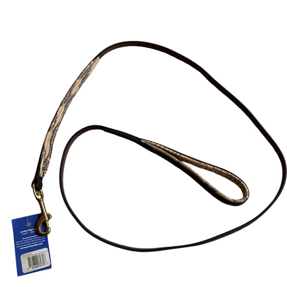 NWT Perri’s Skinny Padded Leather Dog Leash For Small Dogs - Picture 6 of 6